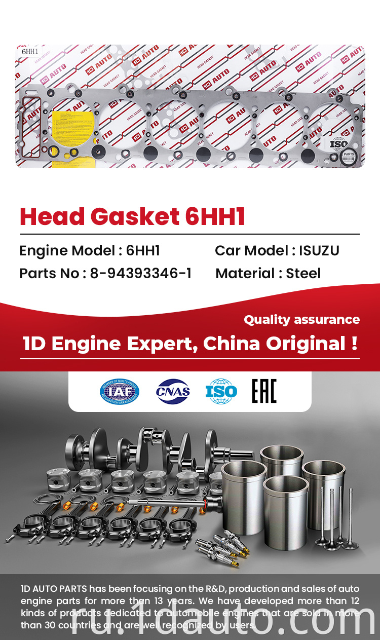 Head Gasket Kit for Isuzu 6hh1